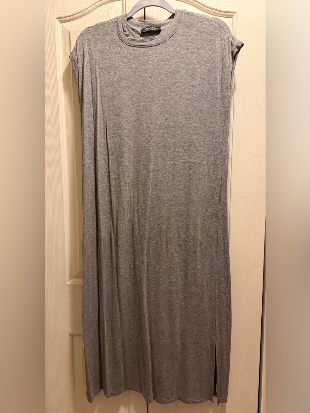 Brigitte Brianna cozy gray Midi Dress